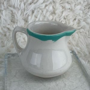 Buffalo China Crest Green Restaurant Creamer VTG